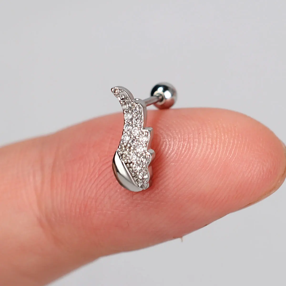 1pc Kristall cz Tragus Helix Piercing Ohr stecker Ohrring für Frauen Turm lappen Knorpel Schmetterling Blatt Blume Ohr Percing edlen Schmuck – Detail 31