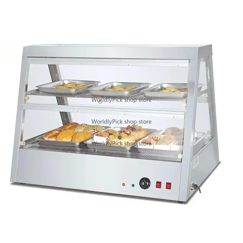 Wysokiej jakości elektryczna witryna grzewcza do prezentacji gorących potraw na ladę