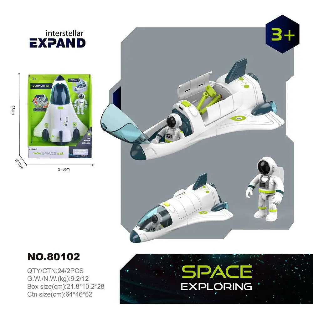 Realistic Style Early Education Spaceship Series Aviation Model Spacecraft Shuttle Space Exploration  Return Cabin