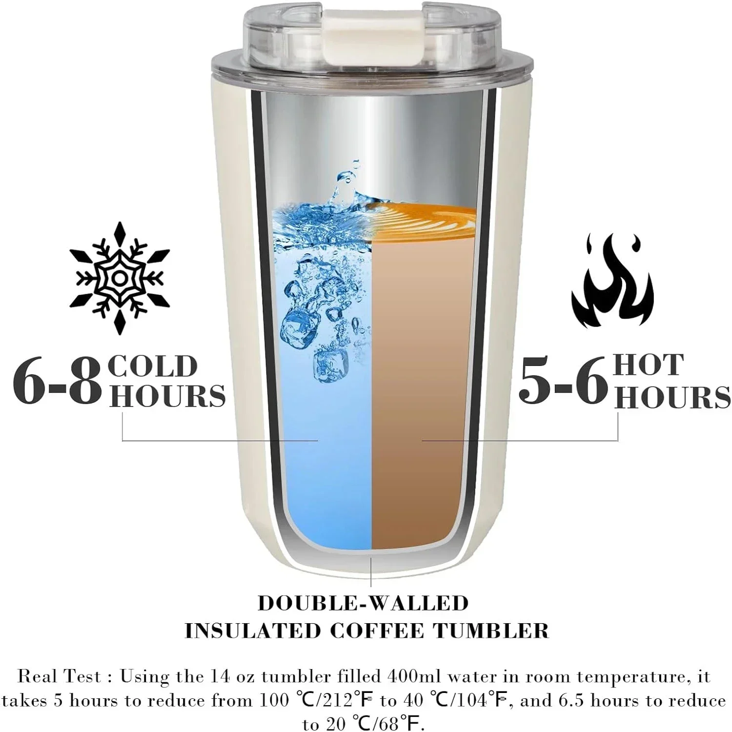 SMEG Tumbler Thermos Cup Milky White Coffee Mug Insulated Water Bottle Travel Stainless Steel Car Vacuum Flasks Drinking Kettle