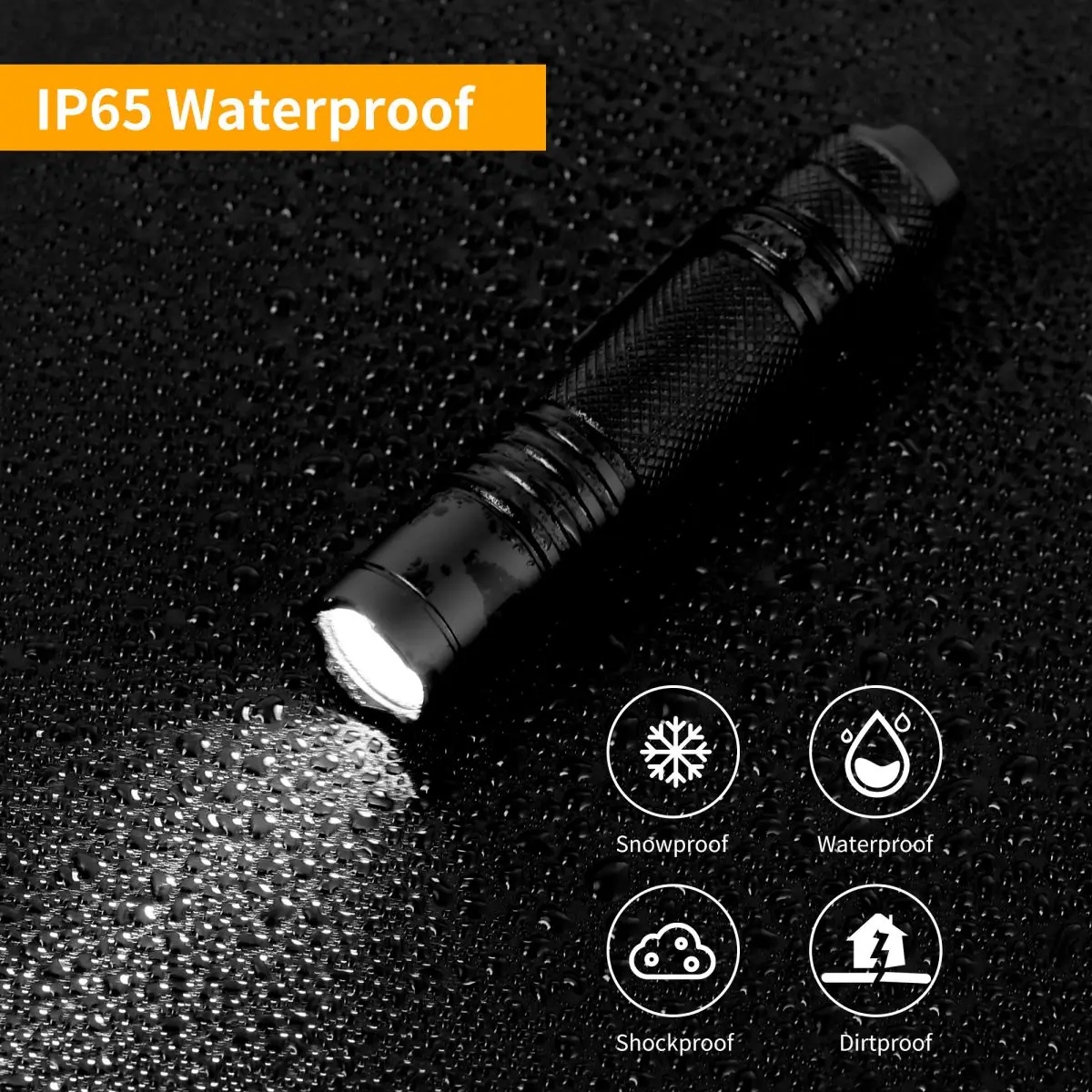 UltraFire UF01 EDC Mini Flashlight 3 Modes 300 Lumen Ultra Bright LED 14500/AA Torch Portable Lantern Outdoor Work Bicycle Light