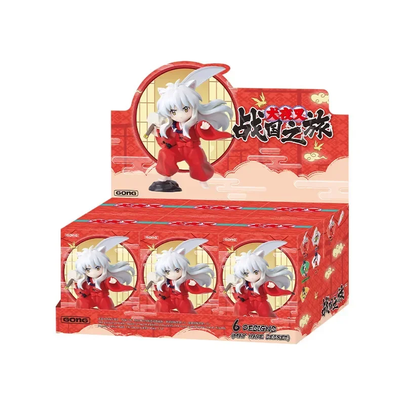 POP MART GONG Inuyasha Warring States Journey Serie Mystery Box Original Blind Box Überraschungsspielzeug Taschenanhänger Figuren Heimdekoration