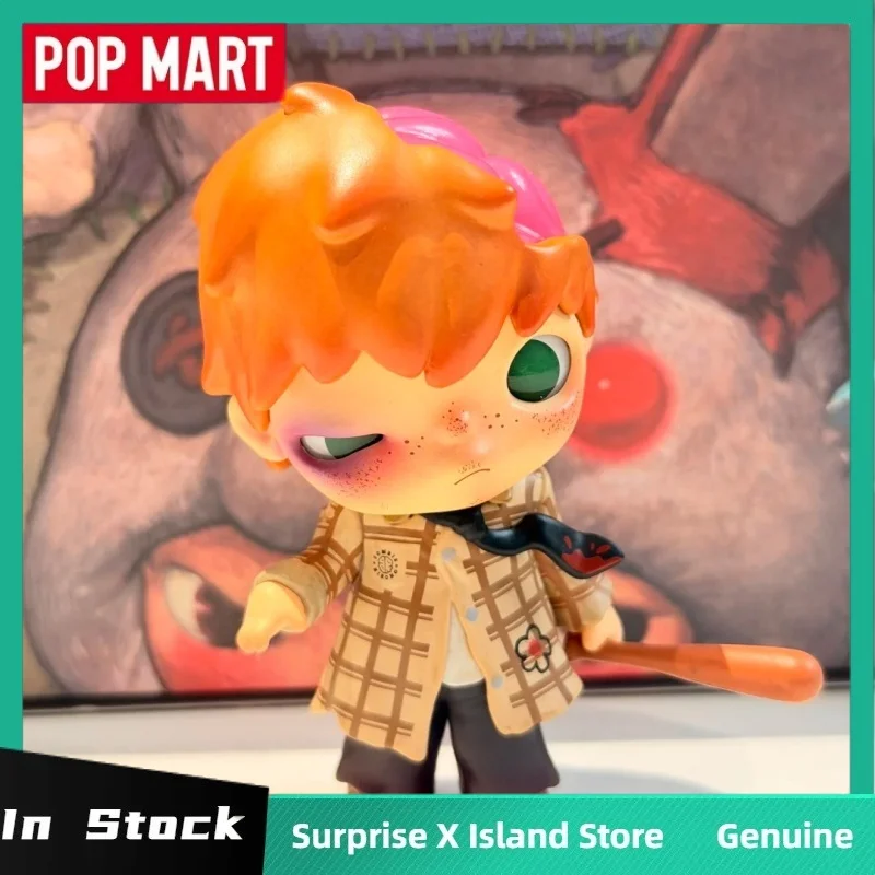 جديد حقيقي Popmart Hirono Monsters' كرنفال سلسلة صندوق أعمى مكتب المشهد ديكور جمع لعبة نموذج هالوين هدية صندوق غامض #6