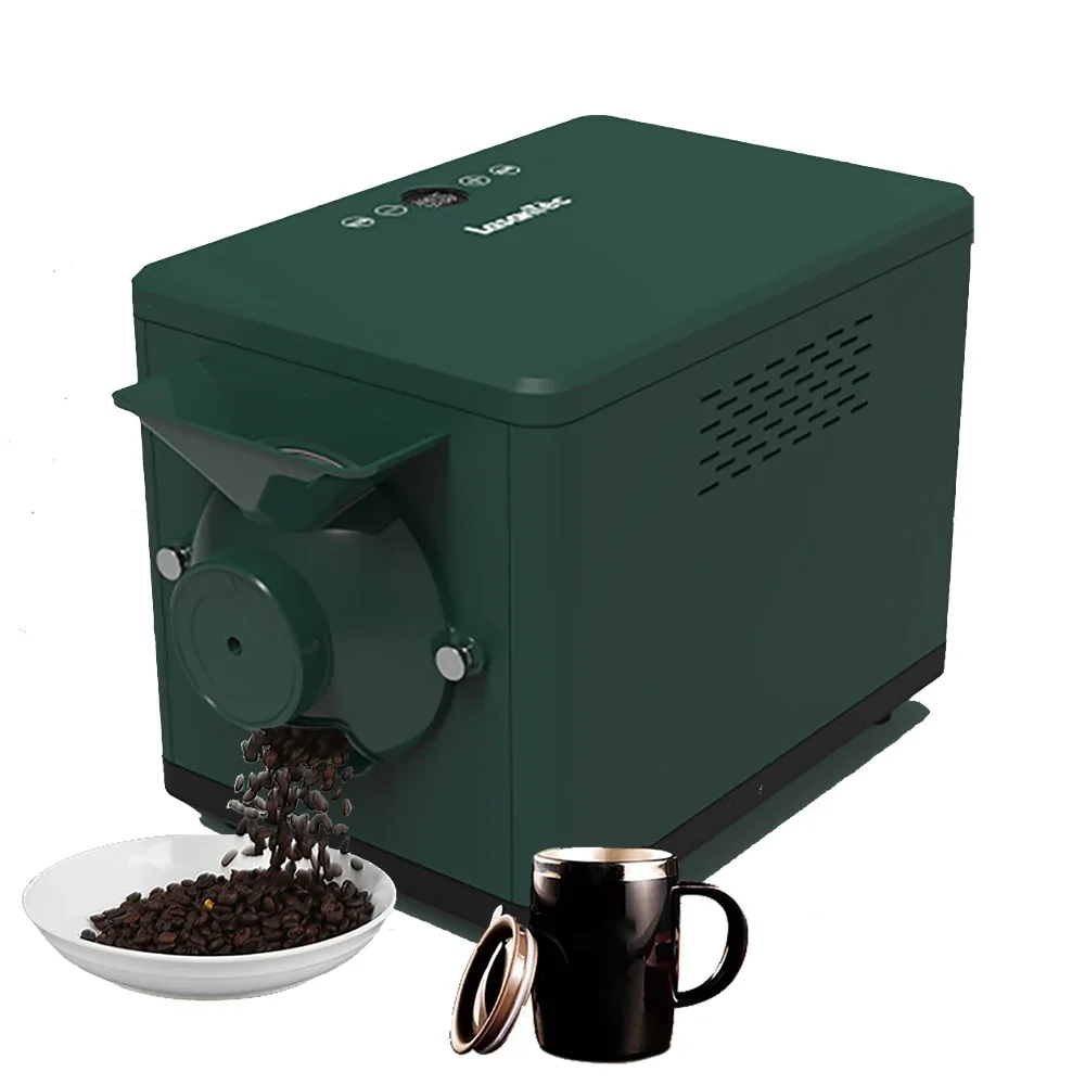 

Lasantec One Piece Green Portable Coffee Roasting Machine Roaster 500g 1kg System for Coffee Made in China