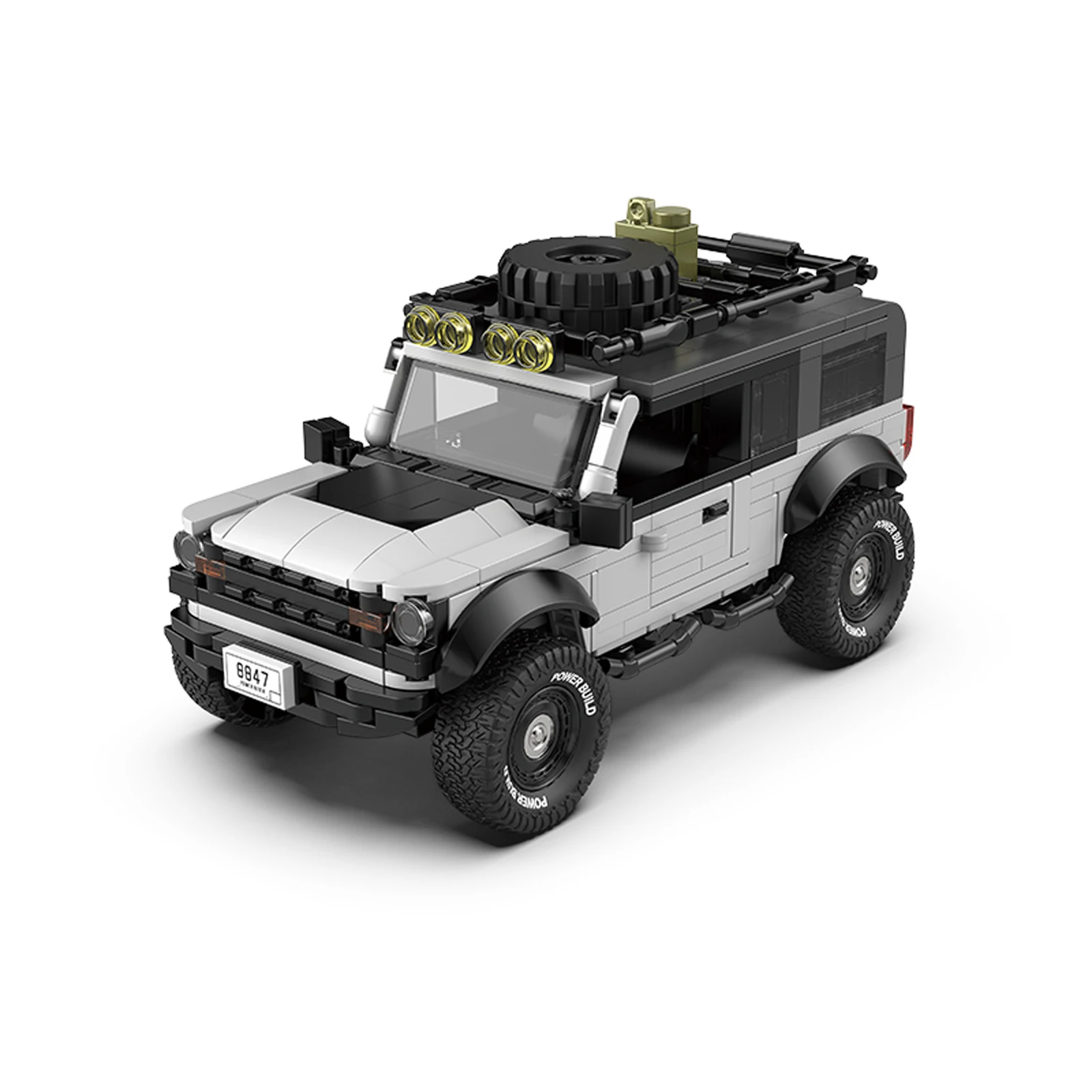 1:32 MOC vehículo todoterreno técnico de bloques de construcción modelo velocidad coche de carreras ladrillos montaje juguete niños regalo de Navidad PB8812