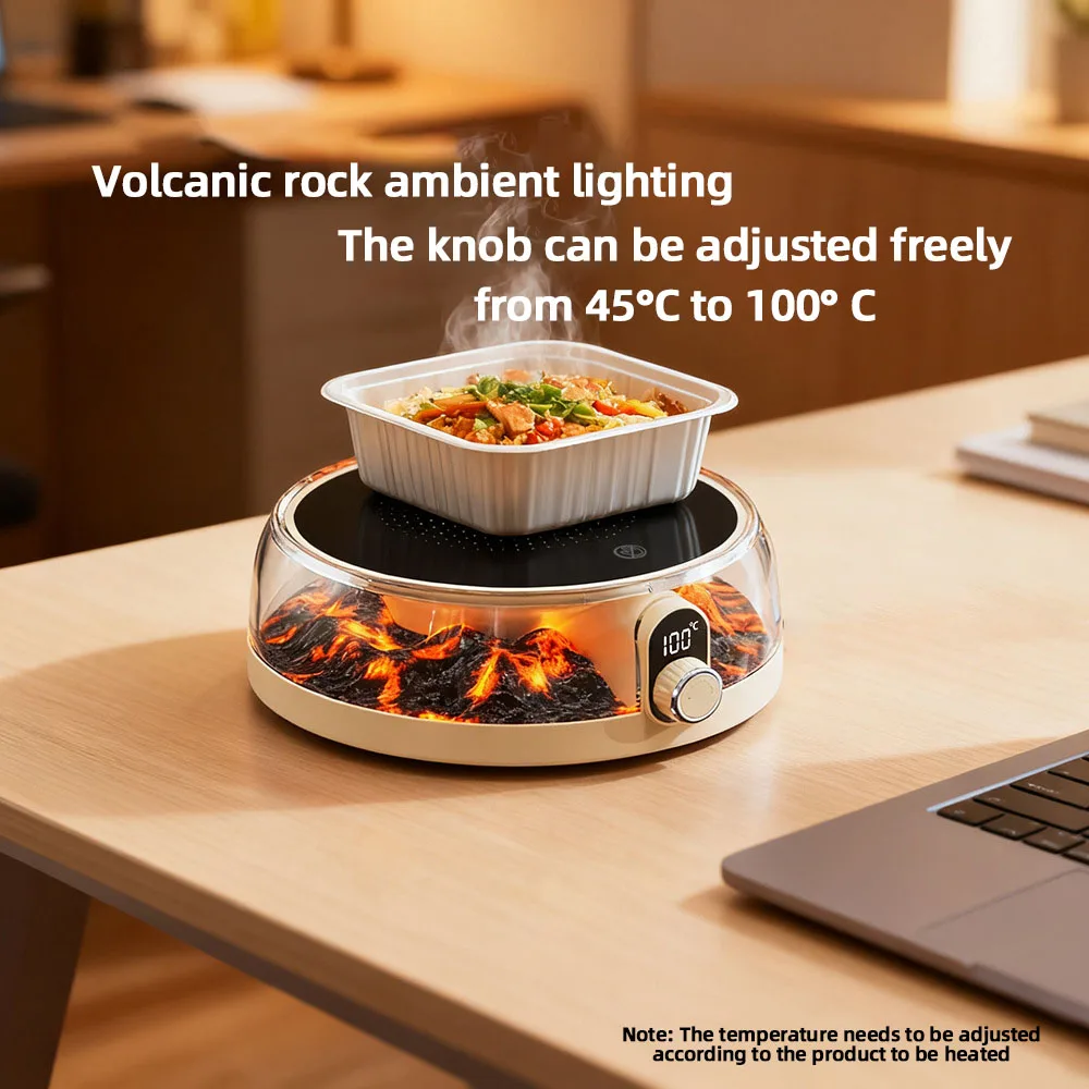 جهاز تسخين كوب القهوة الكهربائي بقدرة 300 وات مع ماكينة صنع الشاي الساخن الذكية ذات الضوء المحيط 100 ° C لوحة التدفئة كأس كوستر لوح تسخين ل 220 فولت