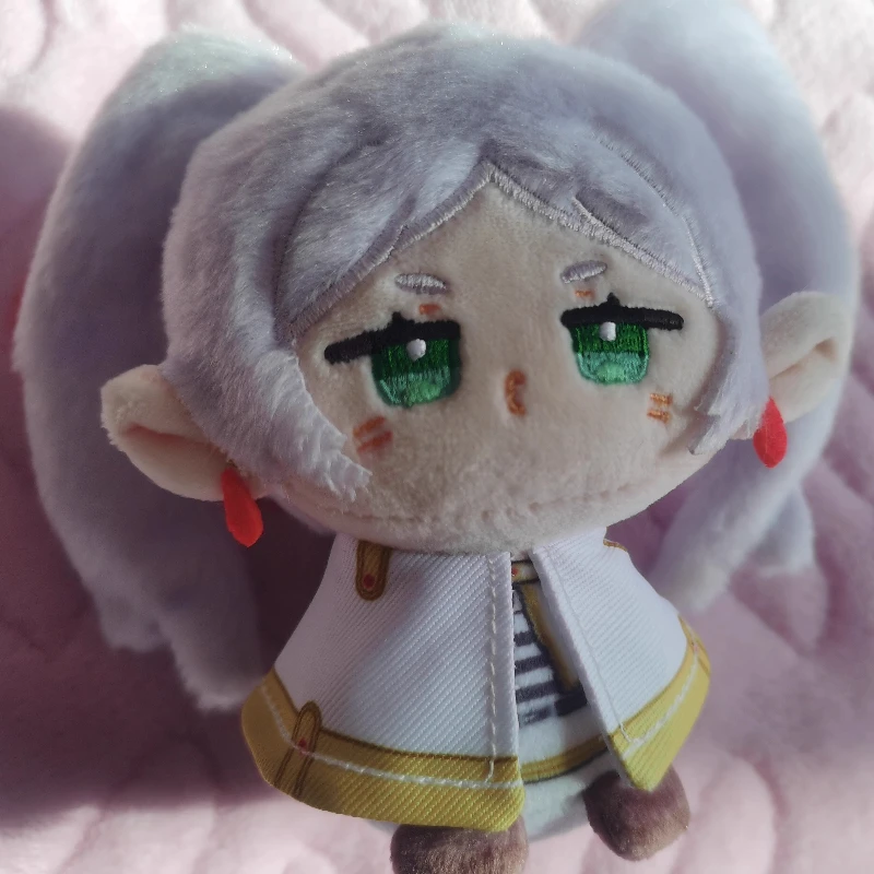 12cm Japan Anime Girls Frieren Himmel Kawaii Cosplay Cotton Doll Keychain Cartoon Mini Soft Plushies Dango Toy Figures Fans Gift