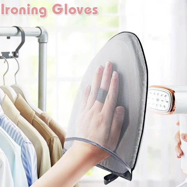 Small Handheld Ironing Board with Heat-Resistant Gloves - Lightweight & Portable Ironing Tray for Household Fabric Care