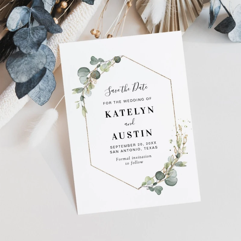 10pcs Personalized Save The Date Wedding Invite, Custom Save The Date Invitations Save The Date Wedding Card, Save The Date Card