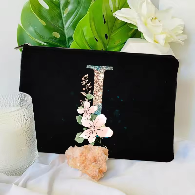 Gradient Initial Makeup Zipper Bags Fashion Travel Toilet Lipstick Pouch Bag Bachelorette Party Bridesmaid Cosmetic Clutch Purse - Image 18