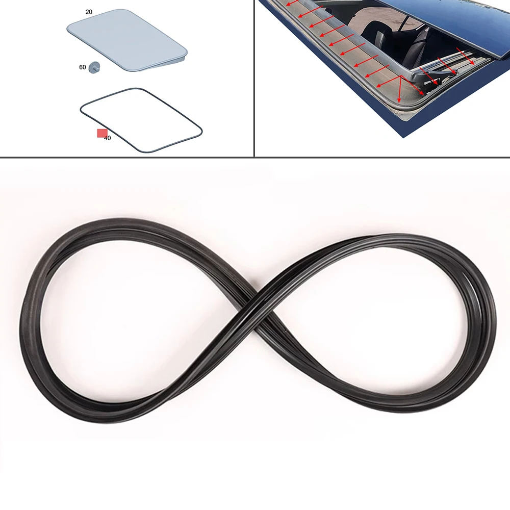 

Car Roof Half View Window Edge Weatherstrip Moulding Trim Sunroof Seal Strip For Mercedes Benz C W205 E W213 GLC W253