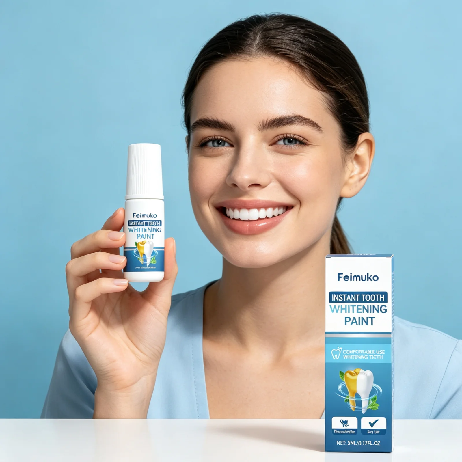 Teeth Paint Whitening - Pintura Blanqueadora Dental Instantánea Feimuko, Eliminador