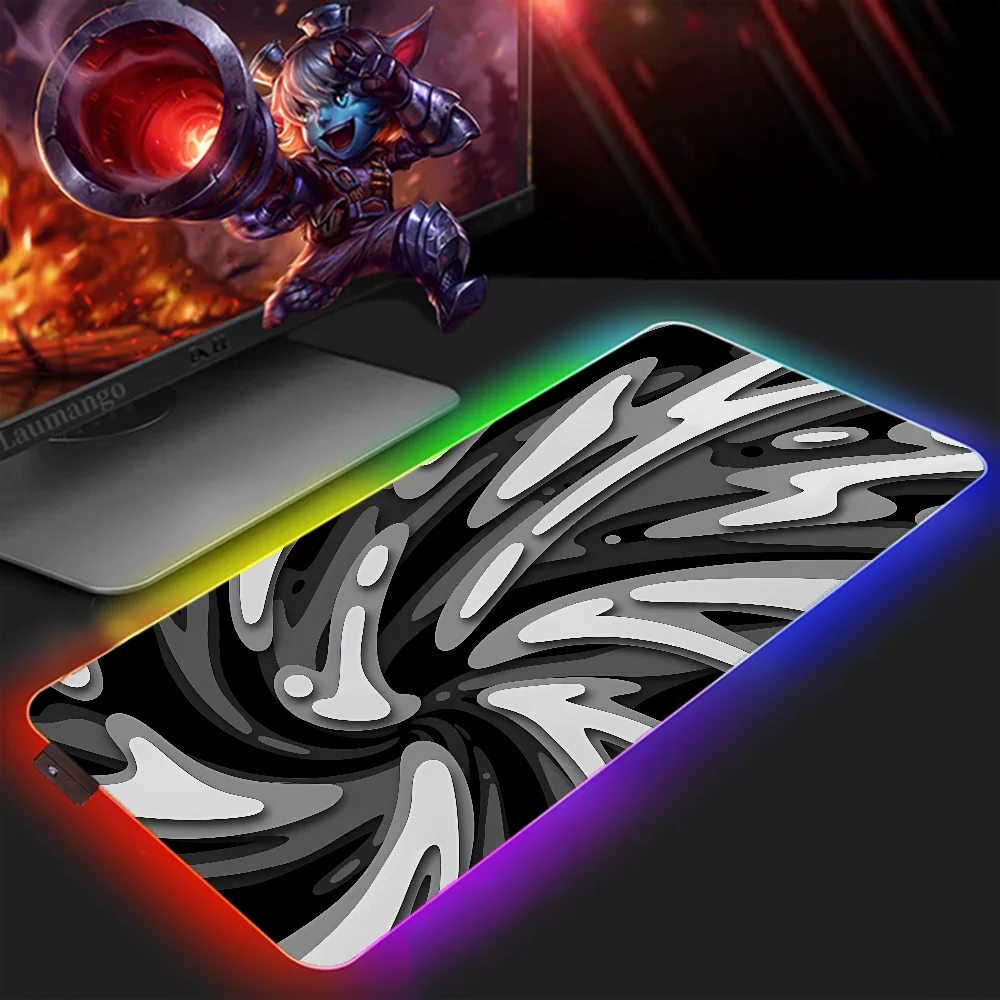 LAYERED SWIRL Large Mouse Pad 900x400 Gaming Mat Pc Gamer Desk Accessories Office Desktops Mousepad Mats Keyboard Extended Xxl