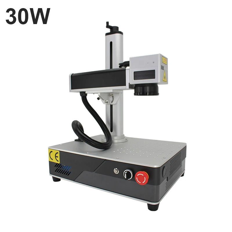 Mini Desk Top 20W 30W Mopa Color Jewelry Laser Engraving Machine Price Raycus/JPT/MAX Source Fiber  Marking 