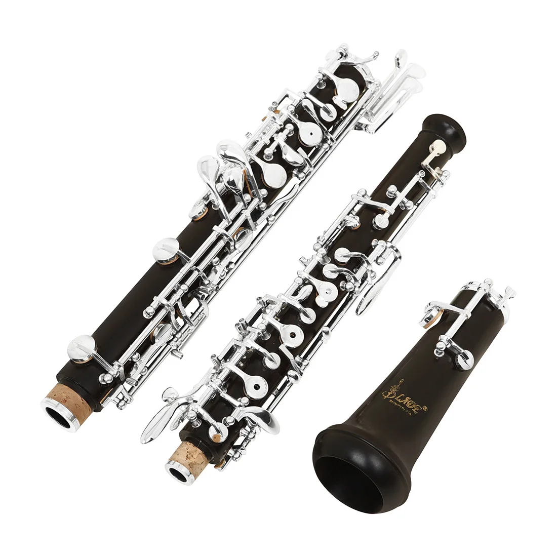 

Oboe in key C Fully automatic silver-plated keys Oboe Beginner Grade Woodwind Instrument 22 keys Ebony Oboe