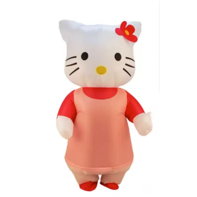 Inflatable Cat Cosplay Costume For Adults Performance Halloween Holiday Party Clothes Kitty Inflated Cosplay Costumes