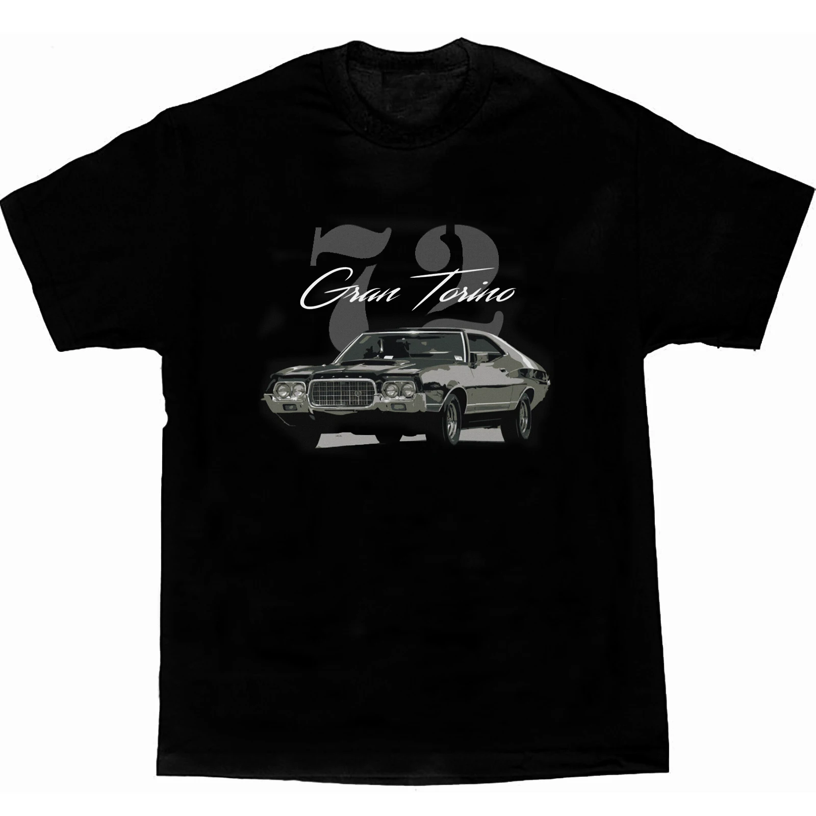 1972 Gran Torino Collector Car Owner Gift T-Shirt Short Sleeve Casual 100% Cotton O-Neck Summer Mens T-shirt Size S-3XL