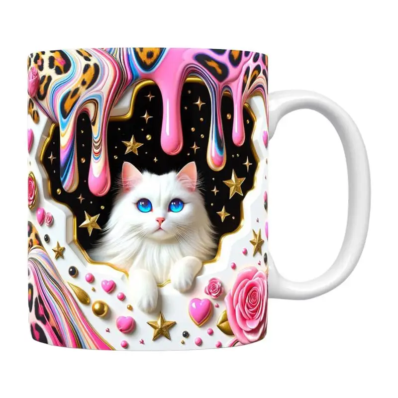 

Керамическая кружка с милым котом из мультфильма, офисная чашка для воды, домашняя чашка для завтрака, молока, послеобеденный чай, кофейная чашка, термостойкая кружка для кофе с молоком