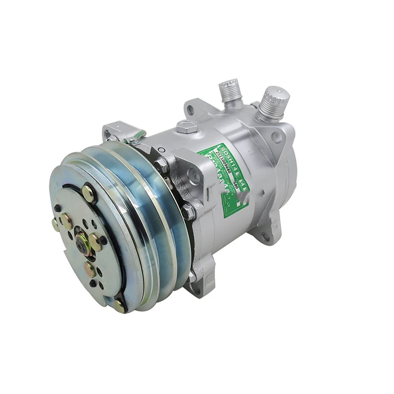 SD508 Sandian 508 5H14 compressor 12V/24V 2-slot pulley tractor excavator heavy truck air conditioner universal air-conditioning