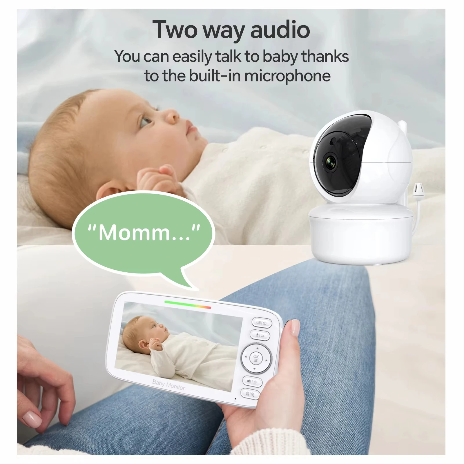 Dual-Way Baby Camera 5 Inch La - Baby Nursery Videos review and price