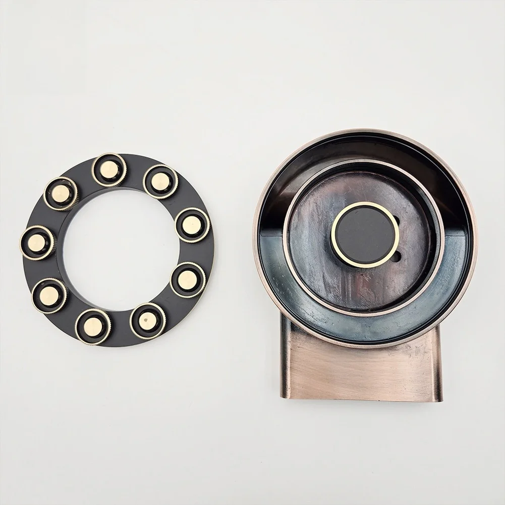 10 Bronze Chrome Plated Gas Burner Heads for For lpg Cooking Appliances Designed for Standard 120mm Installation Fit
