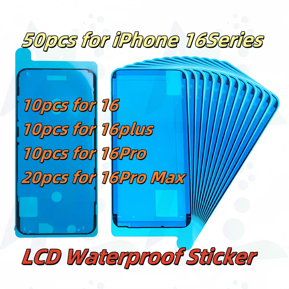 50 pz Display LCD Originale Telaio Impermeabile Nastro di Tenuta Colla Adesivo Adesivo di Riparazione Per iPhone 13 14 15 16Pro Max
