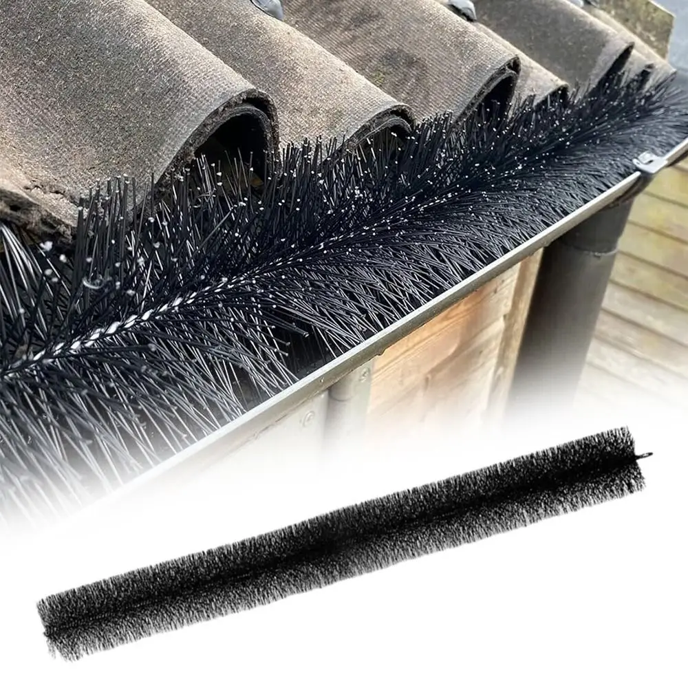 Stainless Steel Wire Gutter Cleaning Brush Flexible Heavy Duty Leaf Guard Filter Nylon Anti Clogging Roof Pipe Filter Brush