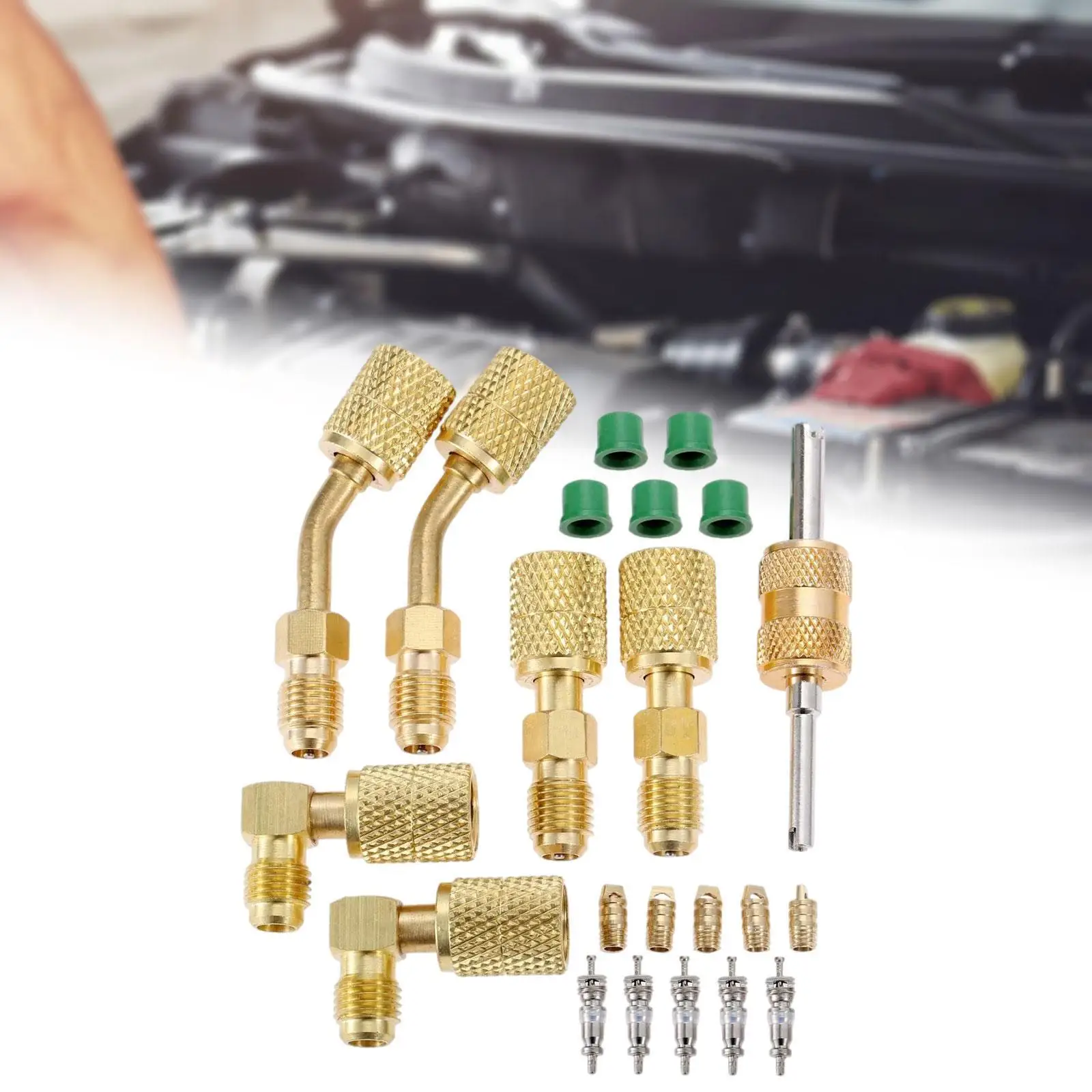 

R410A Adapters Kit Practical Solve Leakage Problem for Mini Split System Replace Accessories for HVAC Refrigeration Service