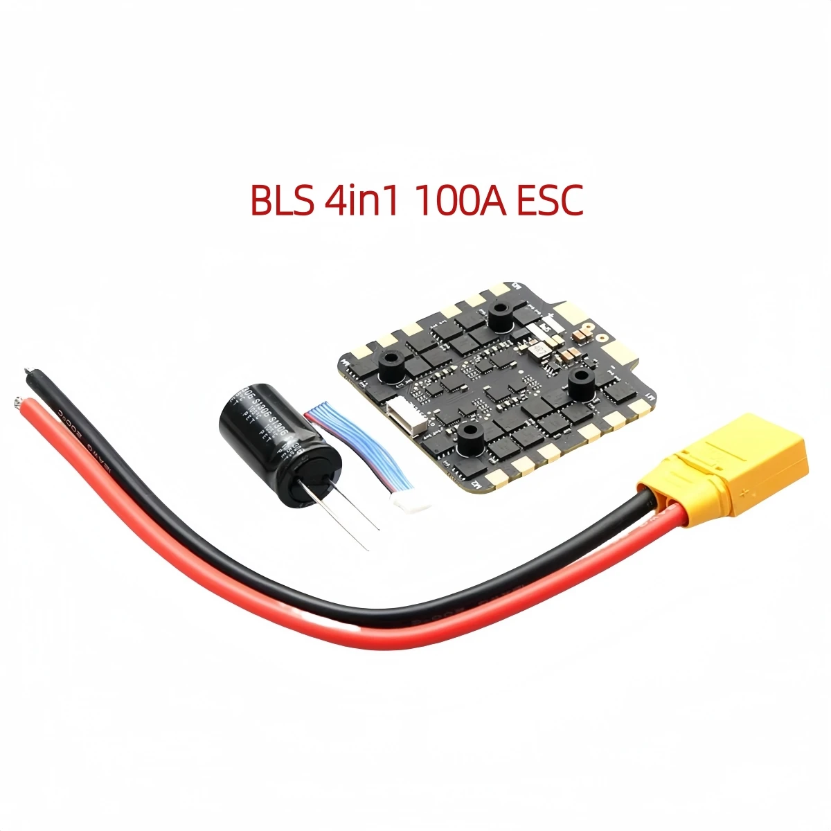 XFlight Hobby 80A 100A ESC 3-8S Lipo BLHeli_32 Controlador electrónico de velocidad de bajo ruido con enchufe XT90H para Dron de carreras con visión en primera persona