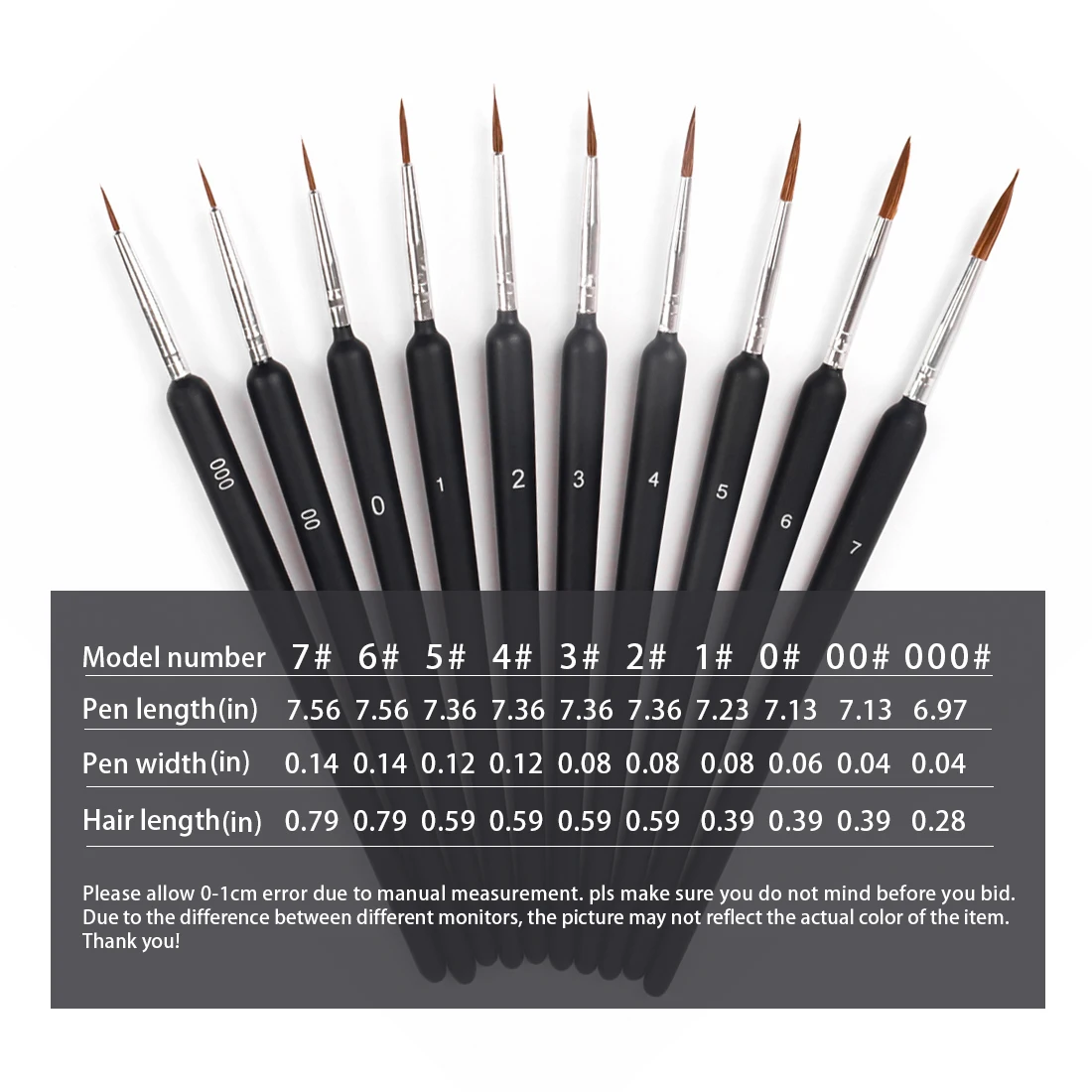 Miniature Paint Brushes Art Painting Set 20pcs High Quality For House Painting Model And Artist Kids Paint Brushes Decorating