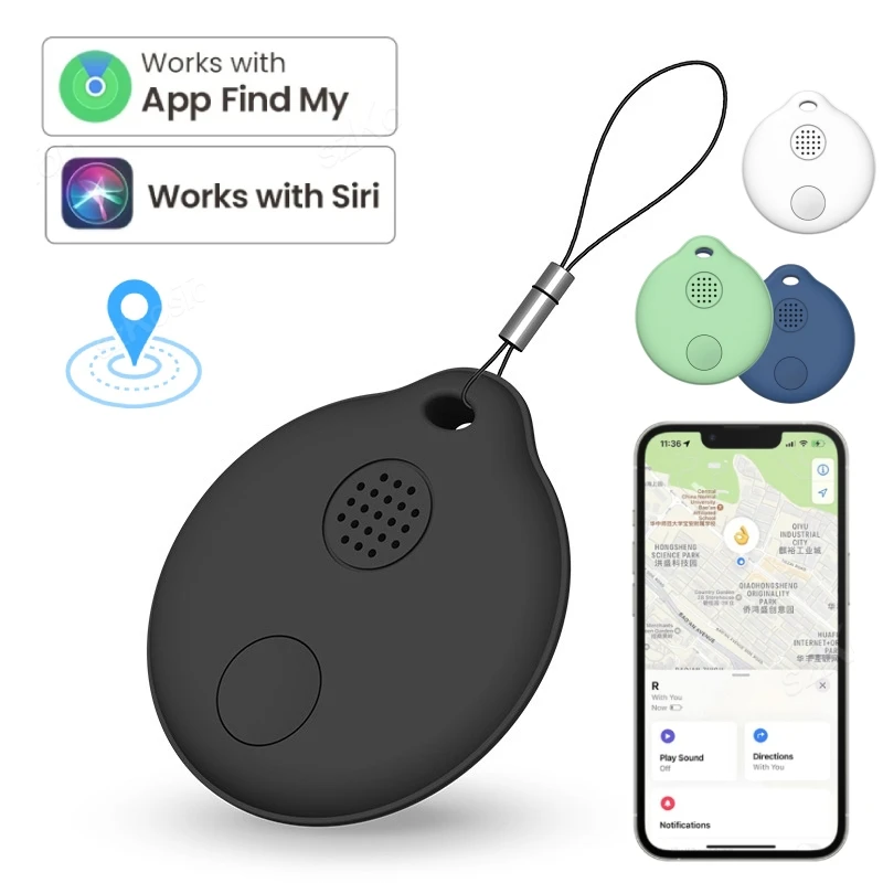 Mini GPS Tracker Tag Locator Compatible with iOS Find My Smart Tag Keys Wallet Bags Suitcase tracker Anti-loss Device