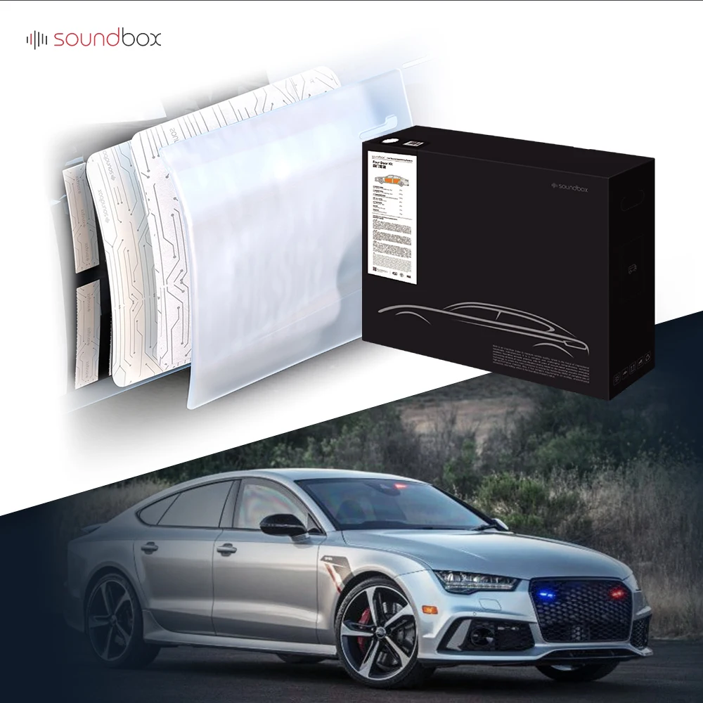 For car factory-specific Butyl Rubber Material Sound Deadener Car Sound Deadening Four Door Kit