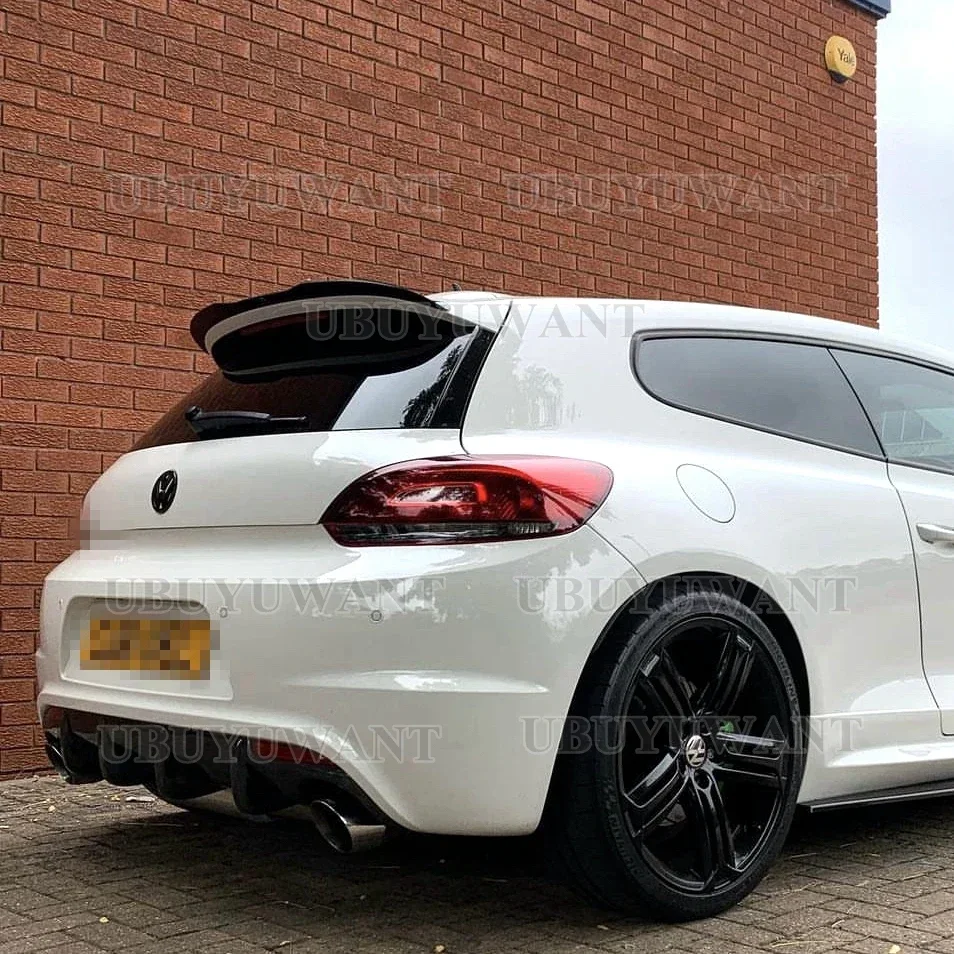 UBUYUWANT Araba Arka Çatı Spoiler Kanat Volkswagen Scirocco Standart 2009-2019 R Değil Arka Bagaj Çatı Kanat Spoiler Dudak