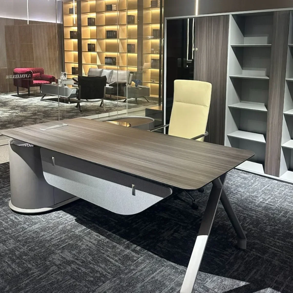 Simple Modern Manager Desk Single  Office President Manager  Large