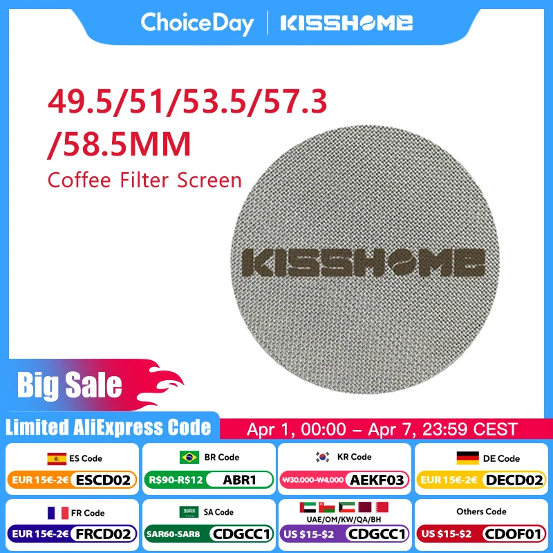 Filet de douche de Contact de filtre d'écran de rondelle d'espresso réutilisable pour 51MM 54MM 58MM accessoires de Machine de Barista de Portafilter de Breville