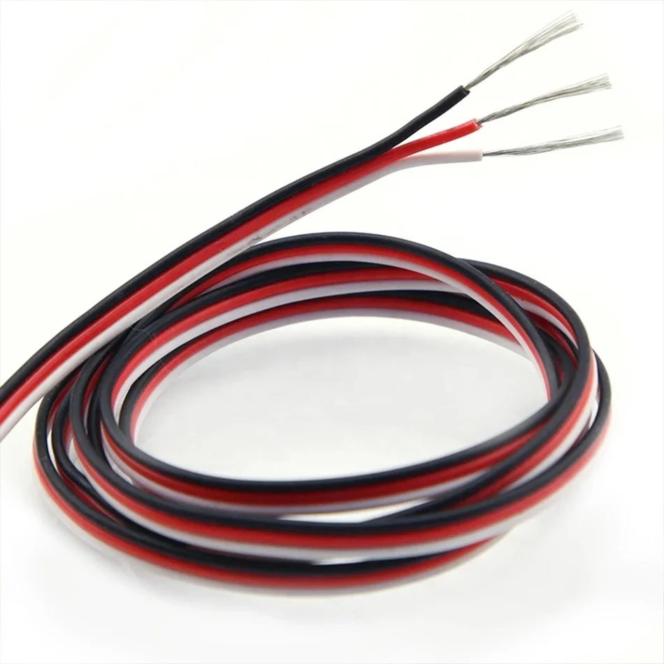 30PCS22AWG 60 Cores JR Futaba Servo Extension Cable Parallel Wire Lead For DIY Accessories In RC Car Boat Airplane Helicopter