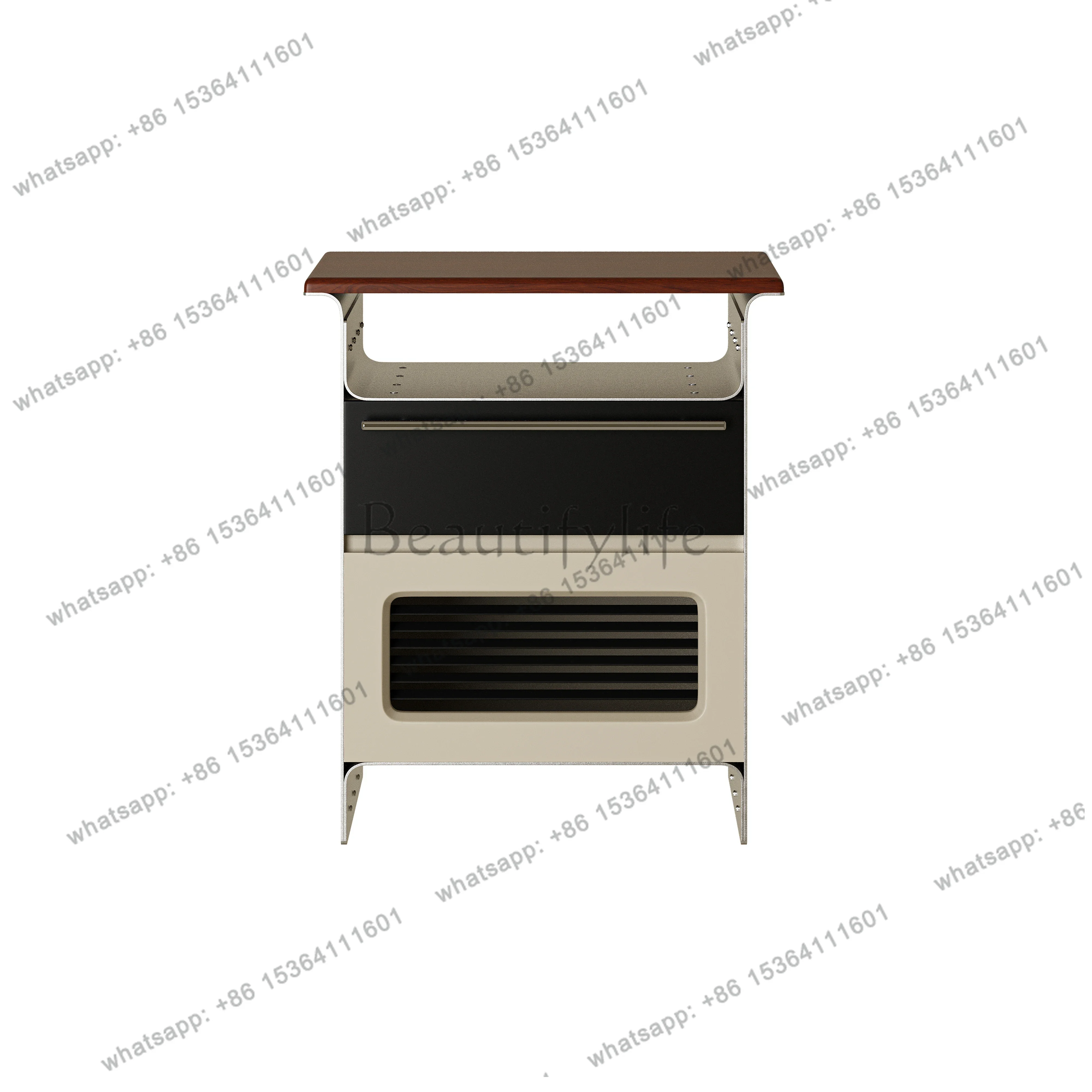 Modern Art Industrial Style Color Matching Bedside Table Bedroom Bedside Cabinet Design Storage Cabinet