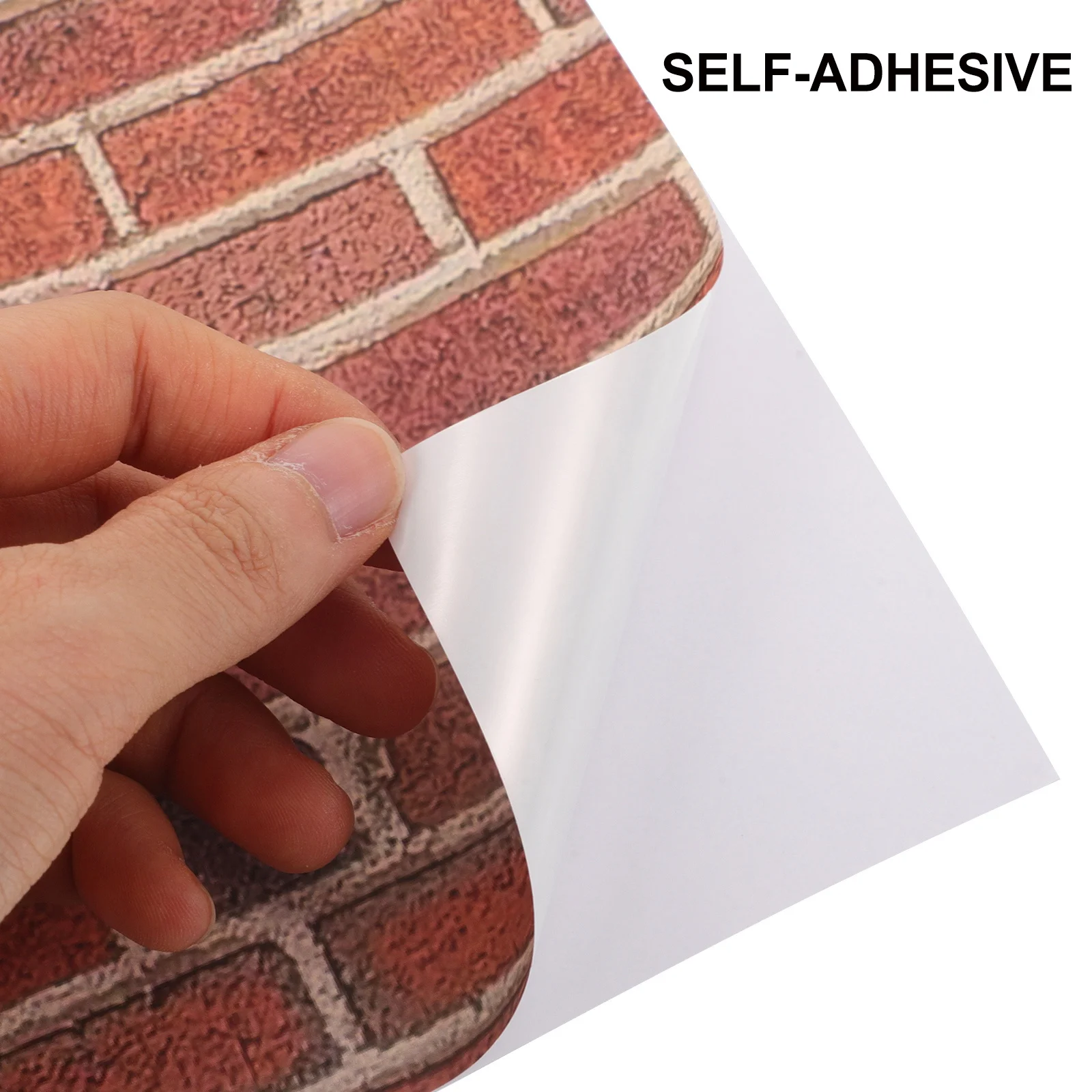 Poppenhuisbehang 1:12 schaal realistische rode baksteen zelfklevende Peel Stick muurbekleding voor miniatuur Diy decoratie