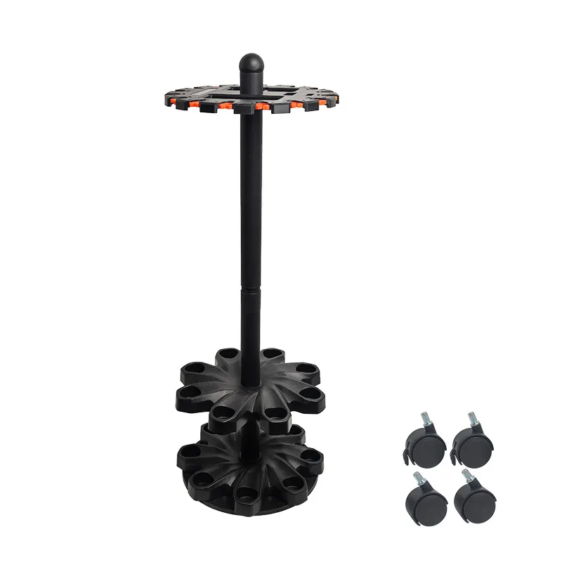 16 Slot Fishing Rod Display Rack with 360 Rotation and Floor Standing Base for Baitcasting Rod Organization and Visibility