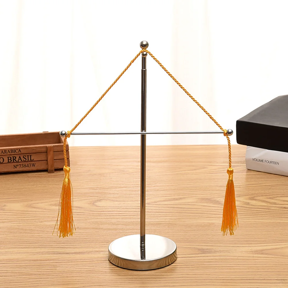 

Flag Desktop Stand Small Mini Rack Stainless Steel Accessories Tabletop Base Holder Office