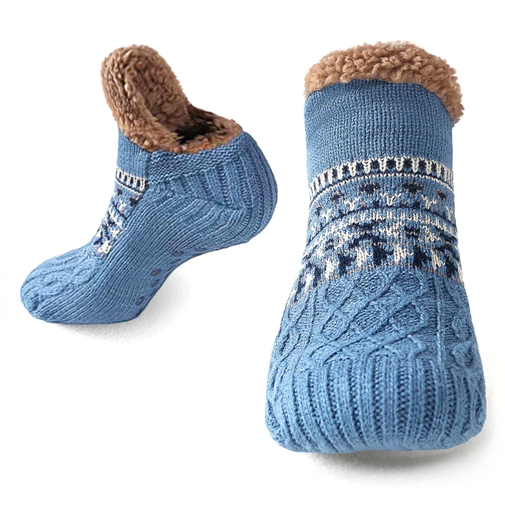 Dicke thermische rutschfeste Socken für Männer/Frauen – warme Winter-Ski-Fußball-Hausschuhe, Weihnachtsgeschenk – Detail 7