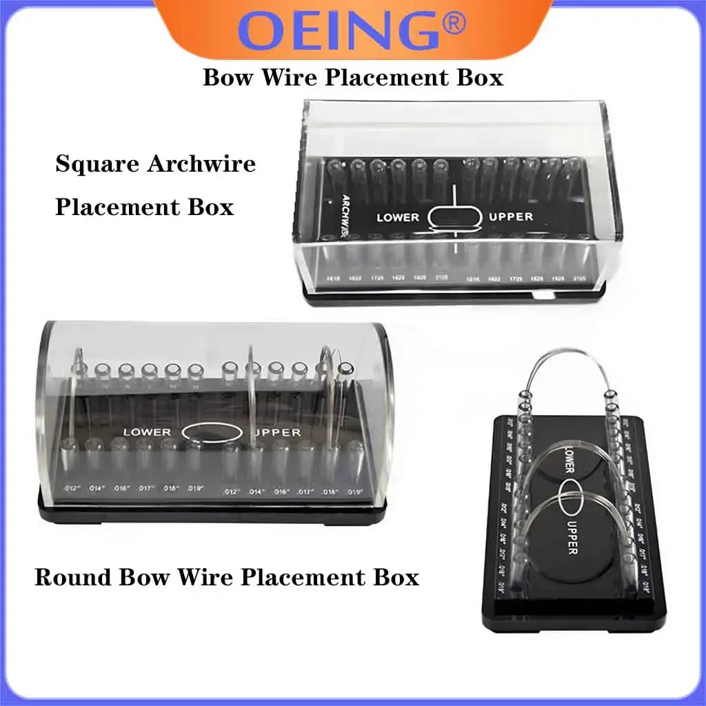 Dental Acrylic Organizer Holder Box Archwire Placing Transparent Case Ortho Arch Wire Placement Storage Dentist Lab Supplies