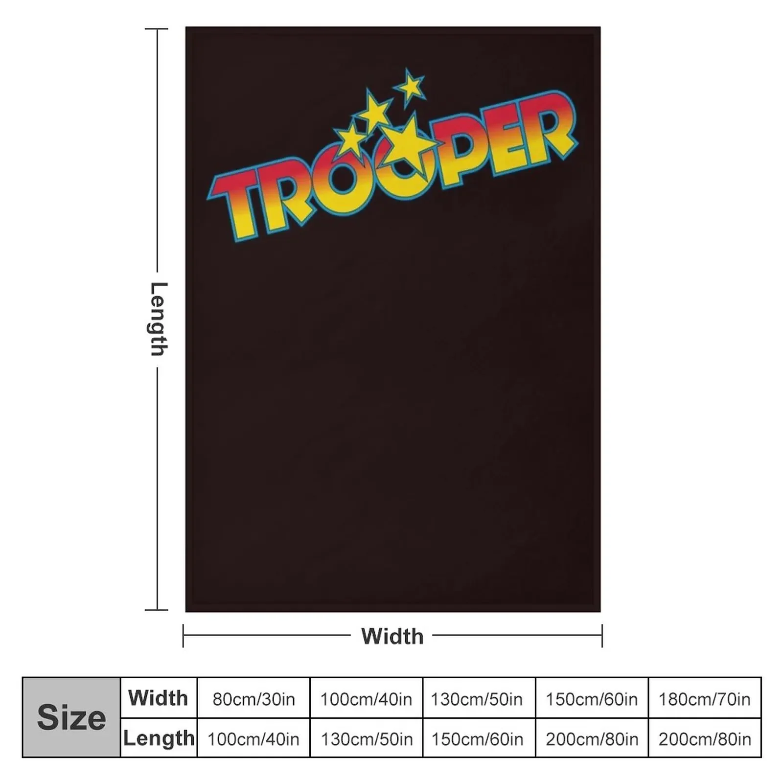 New t.Trooper Throw Blanket Designers Soft Beds Multi-Purpose Blankets