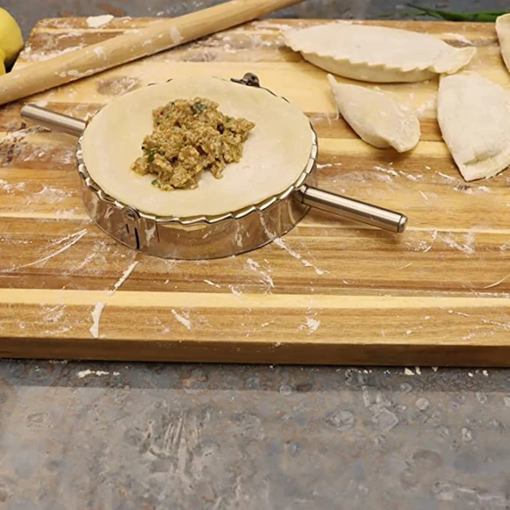 Molde para Ravioli de prensa de Empanada de acero inoxidable, dumplings utensilio para hacer, cortador de masa de pastelería, accesorios de cocina, los mejores utensilios