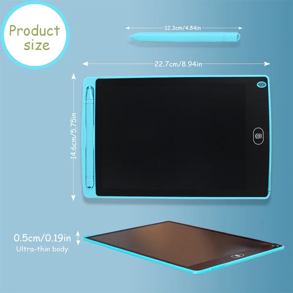 8.5 Inch LCD Writing Tablet for Kids,Reusable Magic Drawing Board with Stylus,Erasable Doodle Pad Toy Gift For 3-12Y Girls Boys
