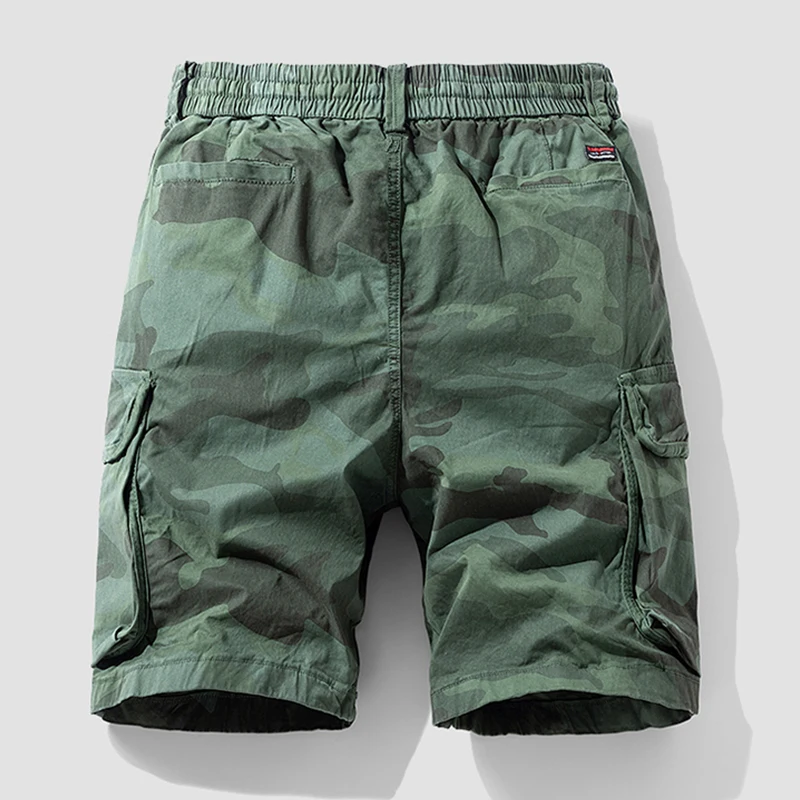 Pantaloncini mimetici in cotone da uomo nuova estate Plus Size pantaloncini multitasche da spiaggia Cargo da uomo pantaloncini da jogging moda primavera uomo