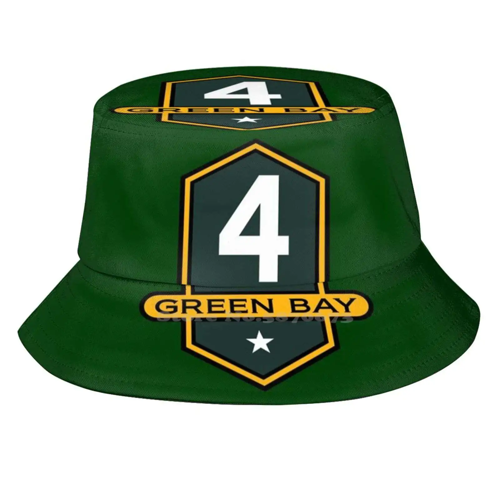 Favre Emblem Outdoor Sun Fishing Panama Hats Packers Green Bay 1919 Football Lambeau Field Champion Cold Snowfall Freezing