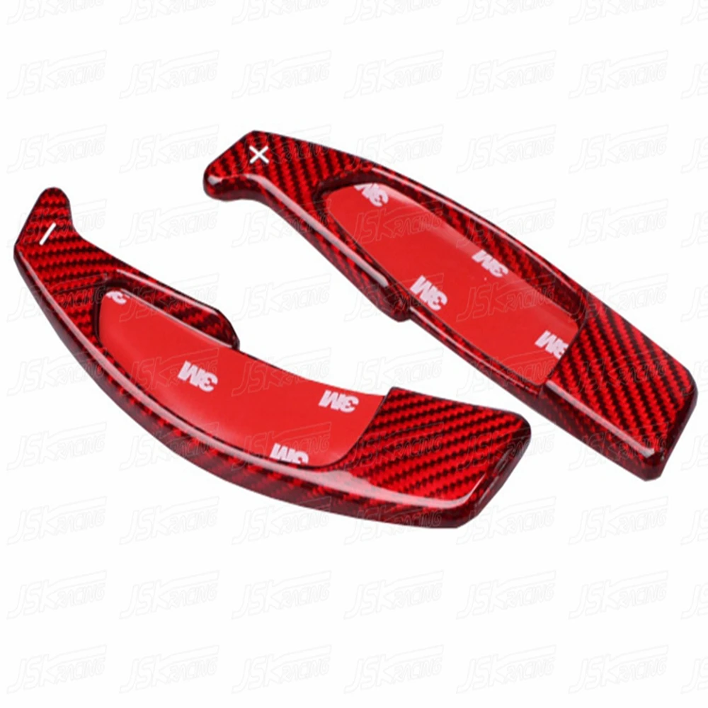 Black/Red Carbon Fiber Shift Paddles For Benz C-Class W204 C63 2008-2014(JSKMBCC08056/JSKMBCC08057)