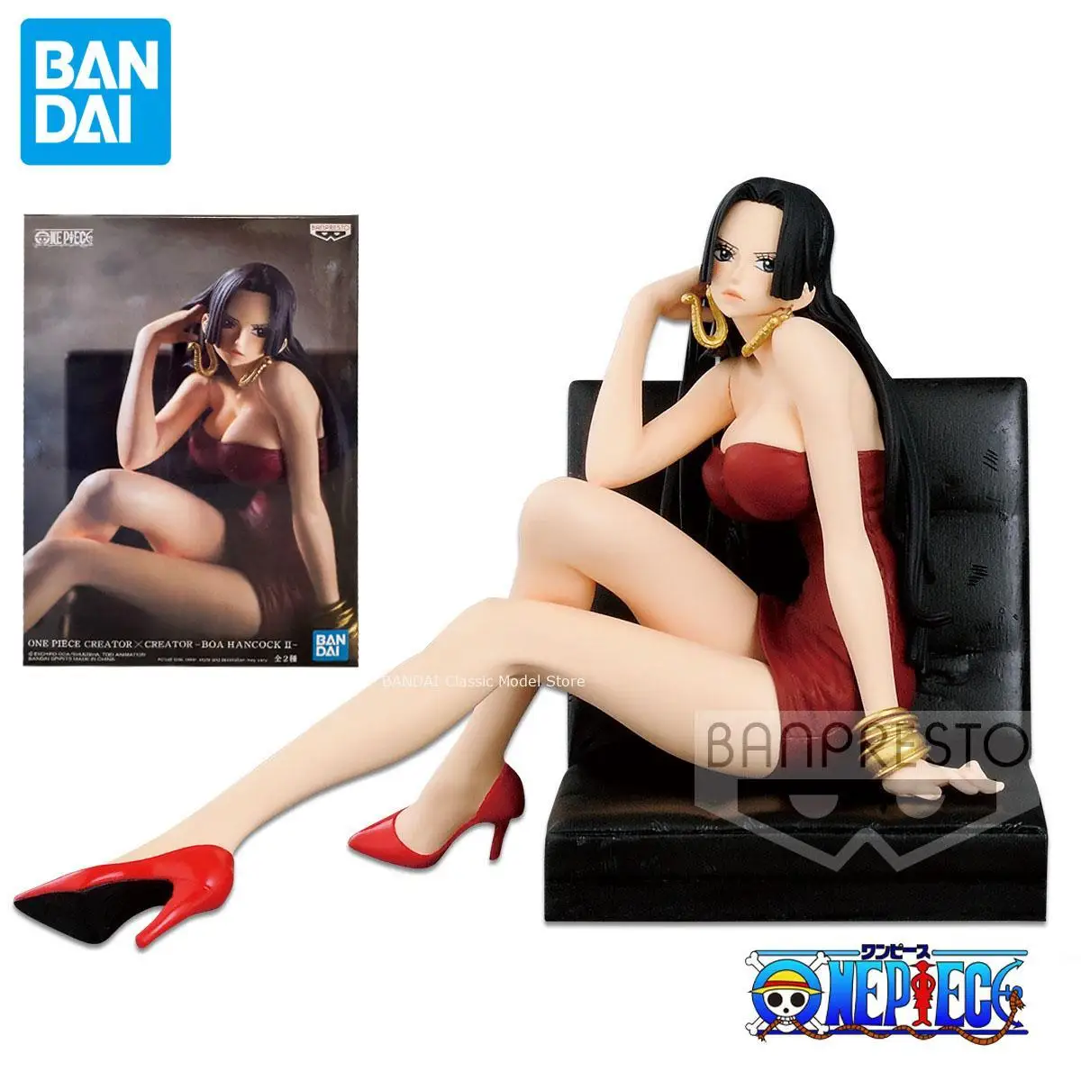 Banpresto-figura Original oficial de One Piece Creator X Creator Boa Hancock, modelo coleccionable genuino de Anime en caja