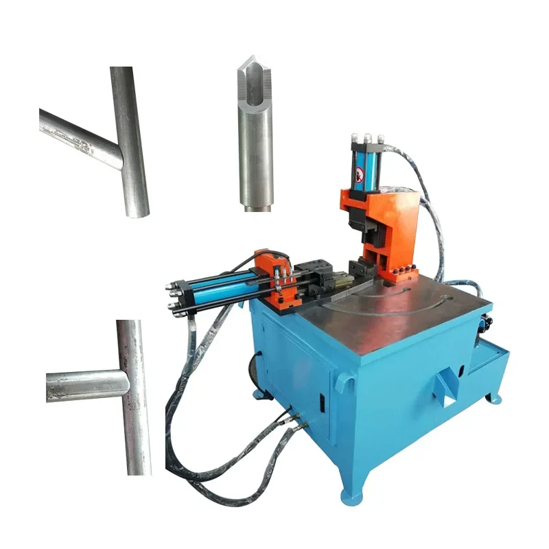 for Horizontal Precision Stainless Steel Pipe Arc Punching Machine Square Pipe Notching Machine Hydraulic Metal Punching Machine